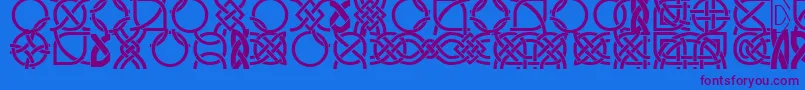 fuente DsCelticBorder1 – Fuentes Moradas Sobre Fondo Azul