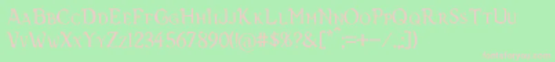 Vecna Font – Pink Fonts on Green Background