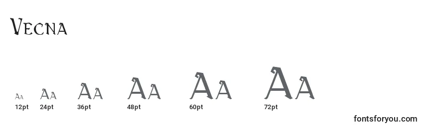 Vecna Font Sizes
