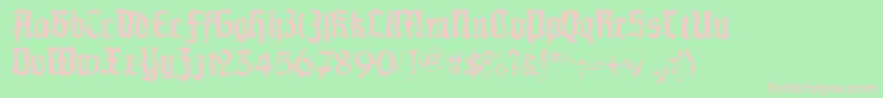 Morscheknochen Font – Pink Fonts on Green Background