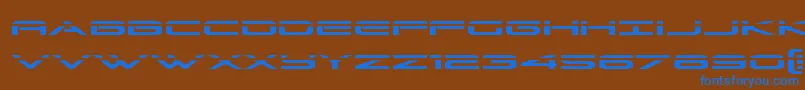 Grandsportlaser Font – Blue Fonts on Brown Background