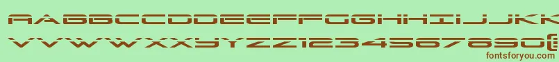 Grandsportlaser Font – Brown Fonts on Green Background