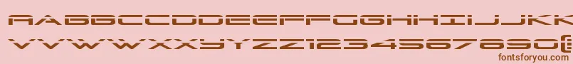 Grandsportlaser Font – Brown Fonts on Pink Background