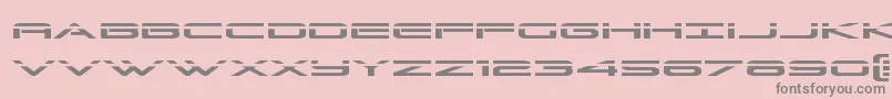 Grandsportlaser-Schriftart – Graue Schriften auf rosa Hintergrund