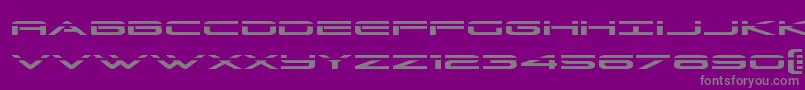 Grandsportlaser Font – Gray Fonts on Purple Background