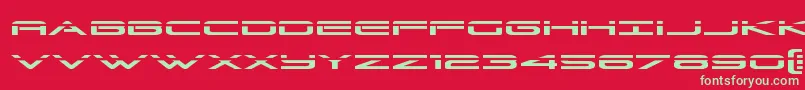 Grandsportlaser Font – Green Fonts on Red Background