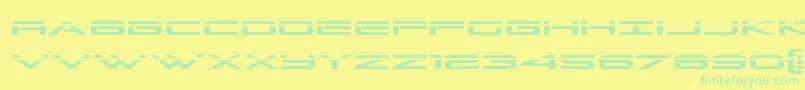 Grandsportlaser Font – Green Fonts on Yellow Background