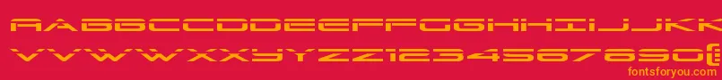 Grandsportlaser Font – Orange Fonts on Red Background