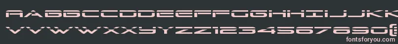 Grandsportlaser Font – Pink Fonts on Black Background