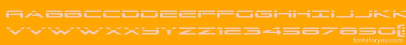 Grandsportlaser Font – Pink Fonts on Orange Background