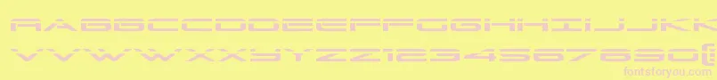 Grandsportlaser Font – Pink Fonts on Yellow Background