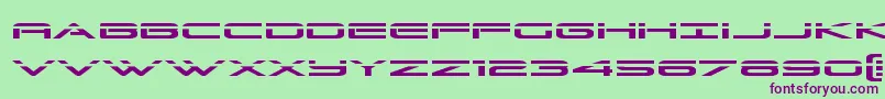 Grandsportlaser Font – Purple Fonts on Green Background