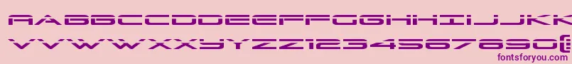 Grandsportlaser Font – Purple Fonts on Pink Background