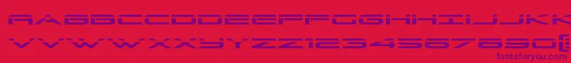 Grandsportlaser Font – Purple Fonts on Red Background