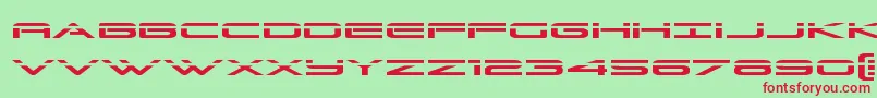 Grandsportlaser Font – Red Fonts on Green Background