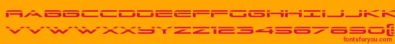 Grandsportlaser Font – Red Fonts on Orange Background
