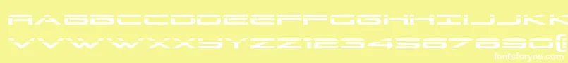 Grandsportlaser Font – White Fonts on Yellow Background