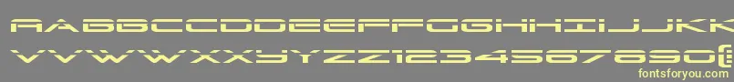 Grandsportlaser Font – Yellow Fonts on Gray Background