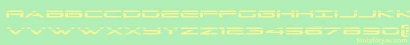 Grandsportlaser Font – Yellow Fonts on Green Background