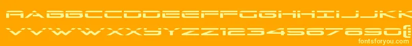Grandsportlaser Font – Yellow Fonts on Orange Background