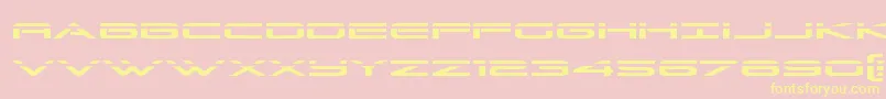 Grandsportlaser Font – Yellow Fonts on Pink Background