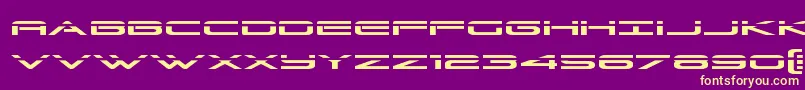 Grandsportlaser Font – Yellow Fonts on Purple Background