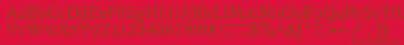 QuantAntiquaPlain Font – Brown Fonts on Red Background