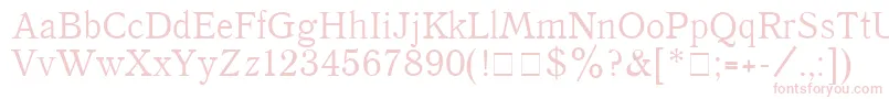 QuantAntiquaPlain Font – Pink Fonts on White Background