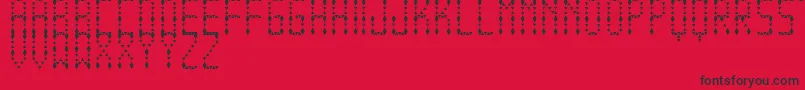 EspinudaTfb-Schriftart – Schwarze Schriften auf rotem Hintergrund