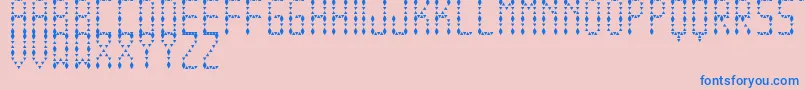 EspinudaTfb Font – Blue Fonts on Pink Background