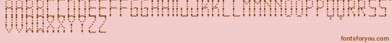 EspinudaTfb Font – Brown Fonts on Pink Background