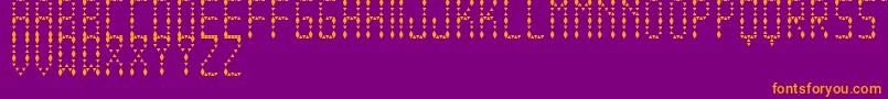 EspinudaTfb Font – Orange Fonts on Purple Background