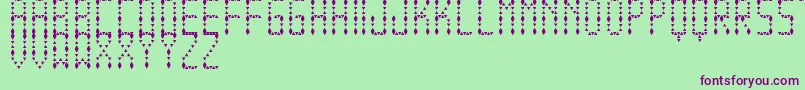 EspinudaTfb Font – Purple Fonts on Green Background