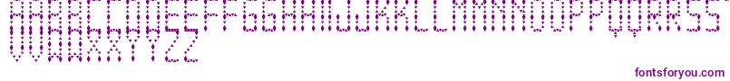 EspinudaTfb-Schriftart – Violette Schriften auf weißem Hintergrund