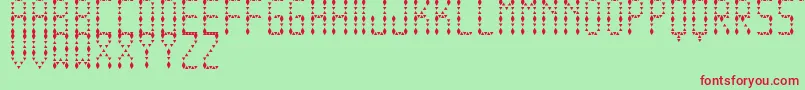 EspinudaTfb Font – Red Fonts on Green Background