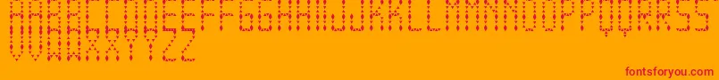 EspinudaTfb Font – Red Fonts on Orange Background