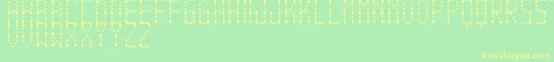 Шрифт EspinudaTfb – жёлтые шрифты на зелёном фоне