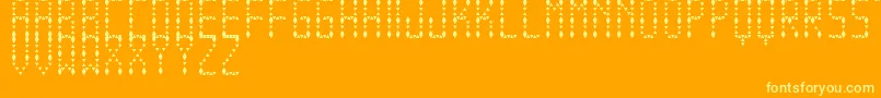 EspinudaTfb Font – Yellow Fonts on Orange Background