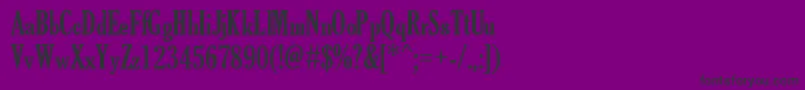 TheSoulOfVodka-Schriftart – Schwarze Schriften auf violettem Hintergrund
