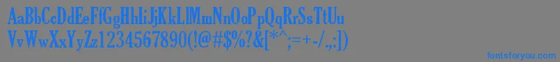 TheSoulOfVodka Font – Blue Fonts on Gray Background