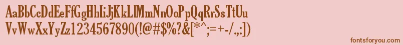 TheSoulOfVodka Font – Brown Fonts on Pink Background