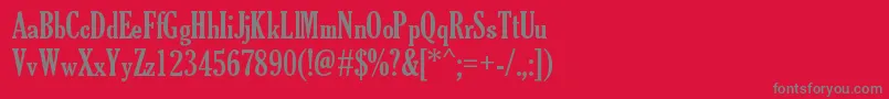 TheSoulOfVodka Font – Gray Fonts on Red Background