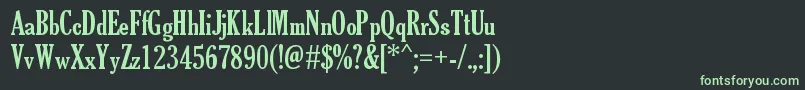 TheSoulOfVodka Font – Green Fonts on Black Background