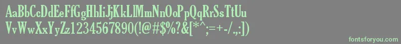 TheSoulOfVodka Font – Green Fonts on Gray Background