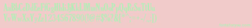TheSoulOfVodka Font – Green Fonts on Pink Background