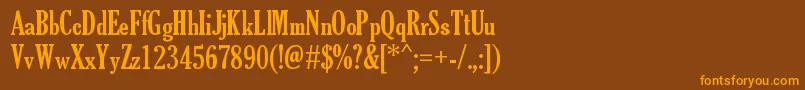 TheSoulOfVodka Font – Orange Fonts on Brown Background