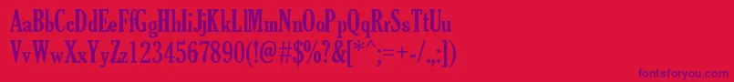 TheSoulOfVodka Font – Purple Fonts on Red Background