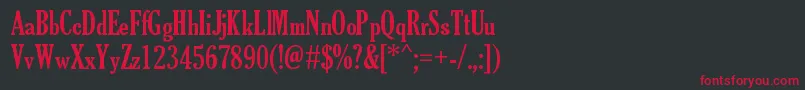 TheSoulOfVodka Font – Red Fonts on Black Background