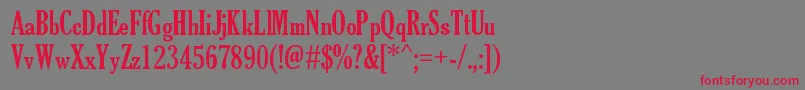 TheSoulOfVodka Font – Red Fonts on Gray Background