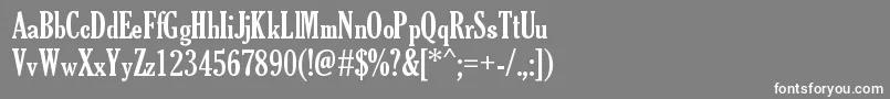 TheSoulOfVodka Font – White Fonts on Gray Background